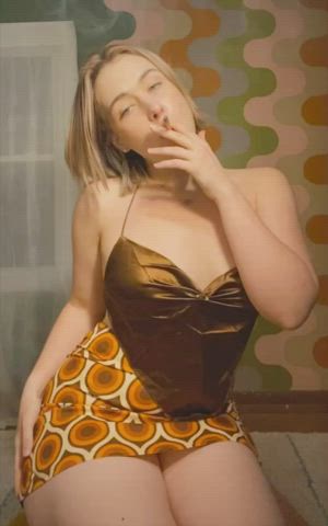 Curvy Dancing Smoking GIF by curvydaydream