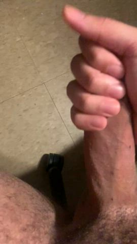 cock jerk off latino penis thick cock uncut gif