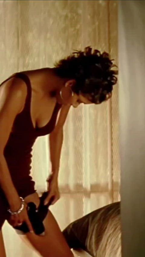 celebrity halle berry lingerie gif