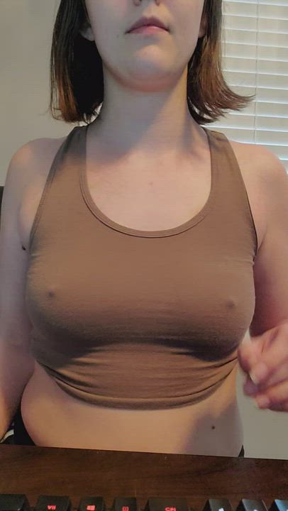 Hope you don't mind me playing with my boobs ? [f]