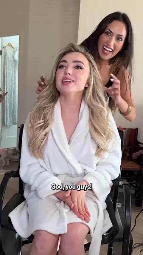 blonde celebrity peyton list gif