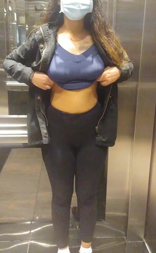 The elevator is rising and my titties are dropping [oc]