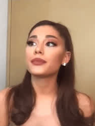 Ariana Grande Fake Pussy Lips gif