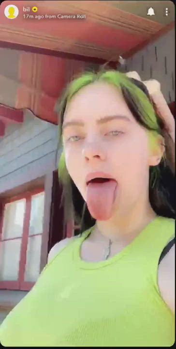 big tits celebrity tongue fetish gif