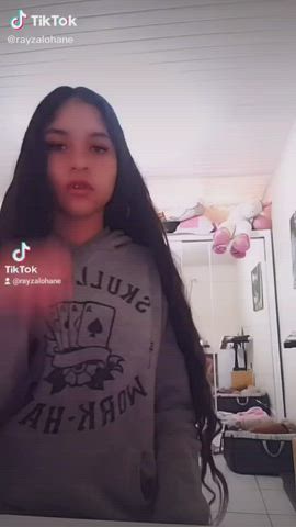 Braless Brazilian Lipstick TikTok gif