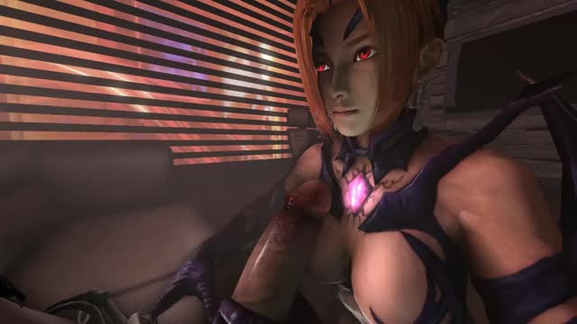 Evil Kasumi Giving Futa Harley Quinn a Good massage