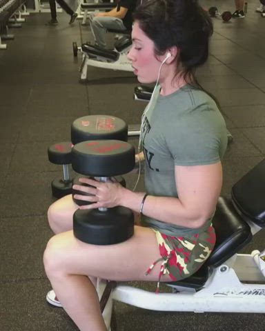 Gym Small Tits Workout gif