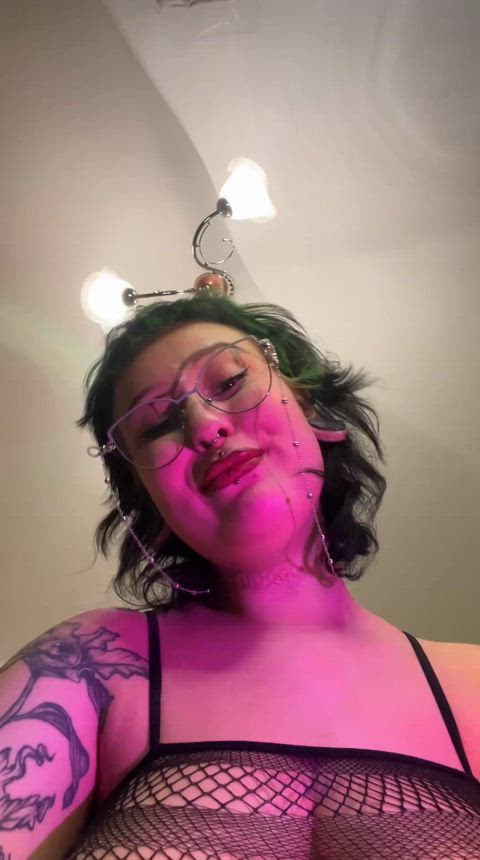 You'd like to feel my tight goth innie and my fishnet dress on your face and cock,