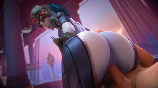 Widowmaker taking dick reverse cowgirl - Cartoon Porn Vids