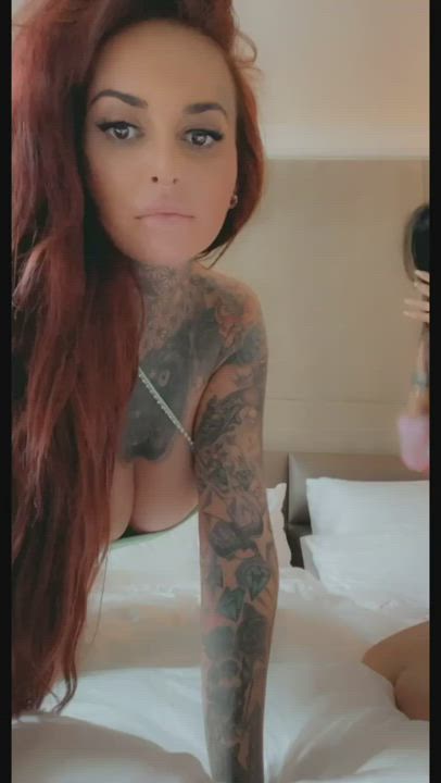 OnlyFans Pussy Rubbing Tattoo gif