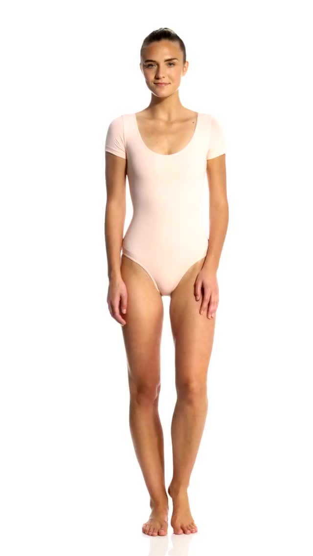 Bloch Cavalier Cotton Short Sleeve Yoga & Dance Leotard