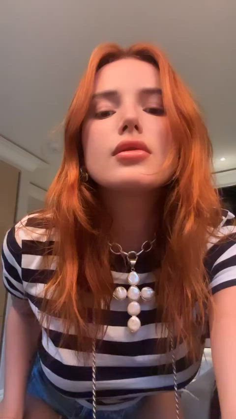 bella thorne celebrity redhead gif