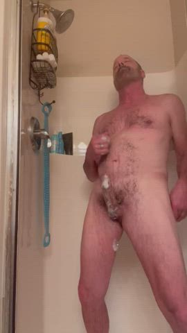 Enjoying a shower