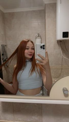 cute extra small onlyfans redhead small tits teen tits adorable-porn tiny-tits gif