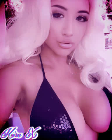 Big Tits Blonde Swimsuit gif
