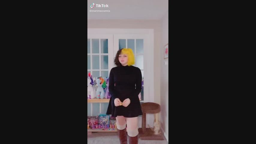 goth split screen porn tiktok gif