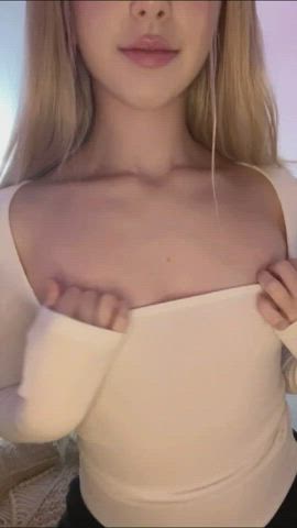 boobs cute girlfriend pale petite small tits teen tiny white girl gif