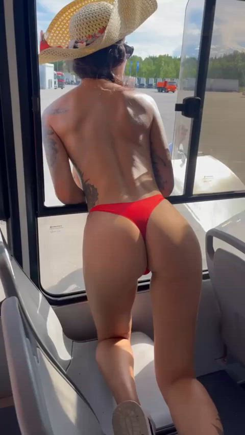 ass cute thong gif