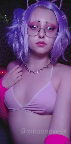 Boobs Cosplay Costume Cute Domme Glasses Goddess Goth Kawaii Girl Lipstick Fetish