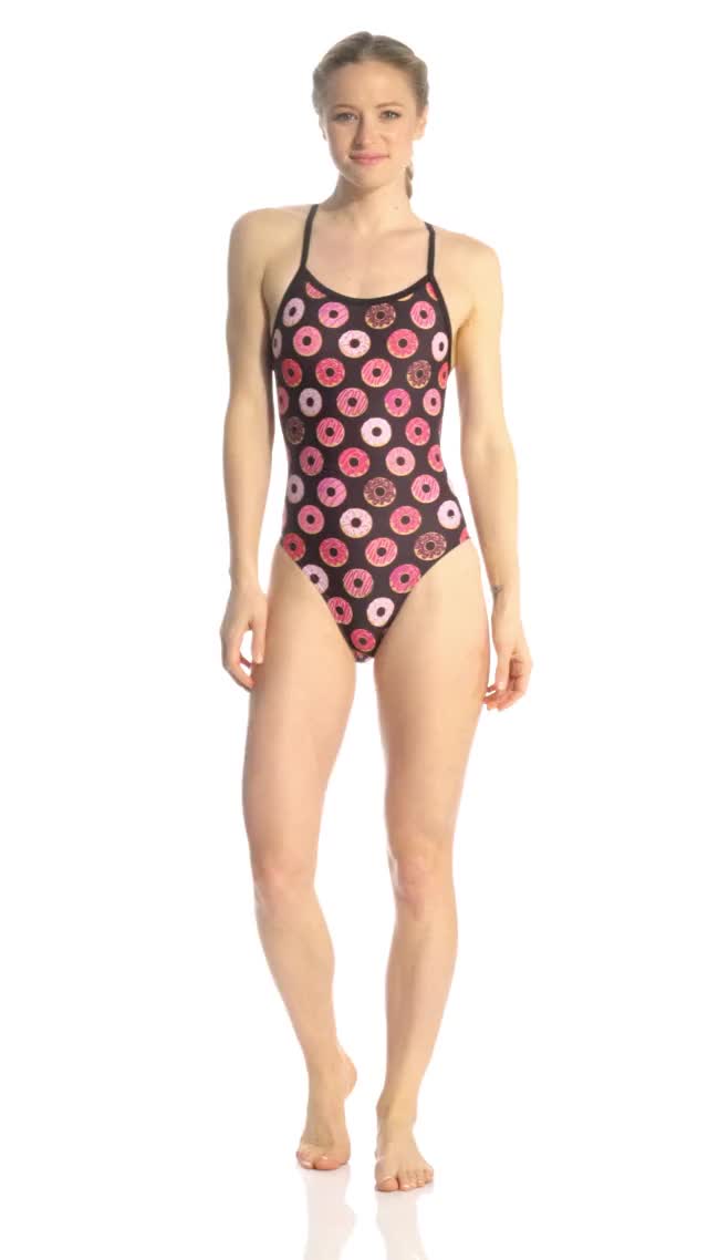 Sporti Spiffiez Donut Thin Strap One Piece Swimsuit