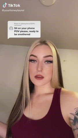 Ass Face Sitting Shorts Tease TikTok gif