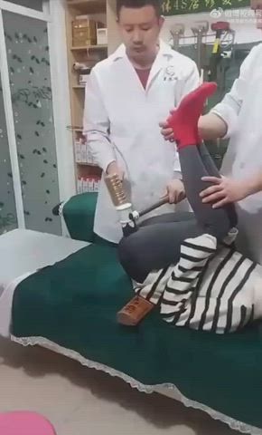 bizarre doctor funny porn leggings legs up medical screaming skinny threesome r/weird_porn