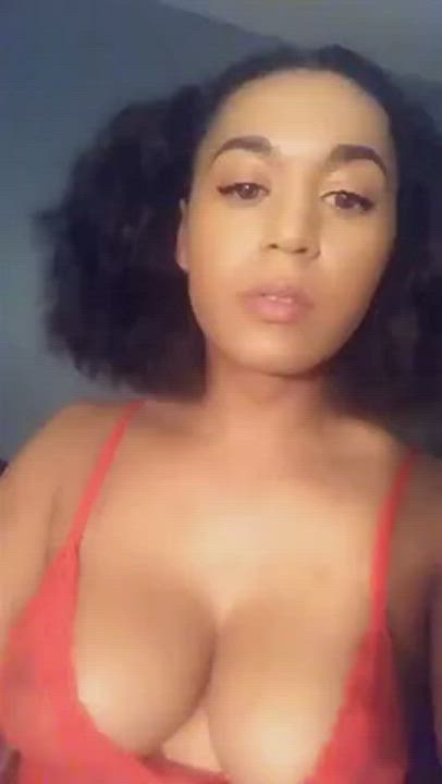 Big Tits Ebony Trans gif
