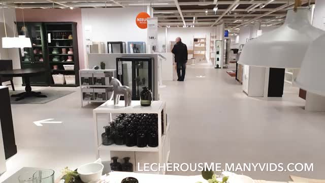 Talia - Public Nudity in IKEA