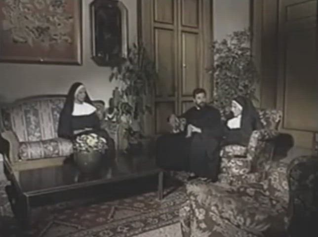 blowjob handjob nun vintage gif