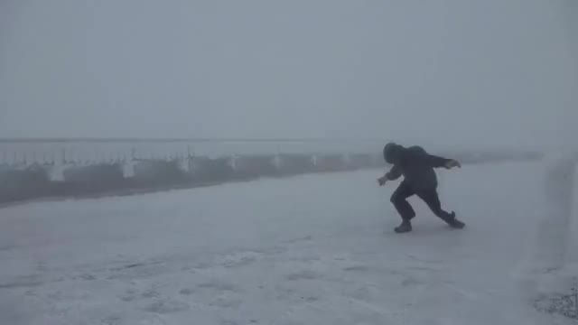 Walking in 100+ MPH winds