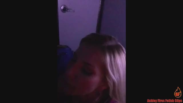 Ashley Fires Gloryhole Sucking and swallow