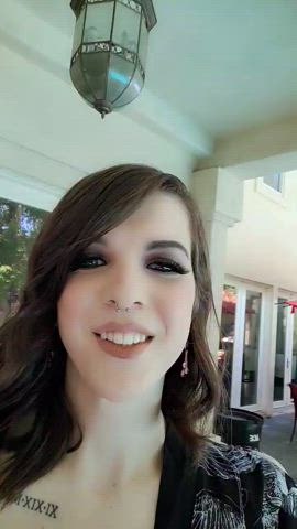 amateur autumn rain big tits boobs brunette busty outdoor teen trans trans woman