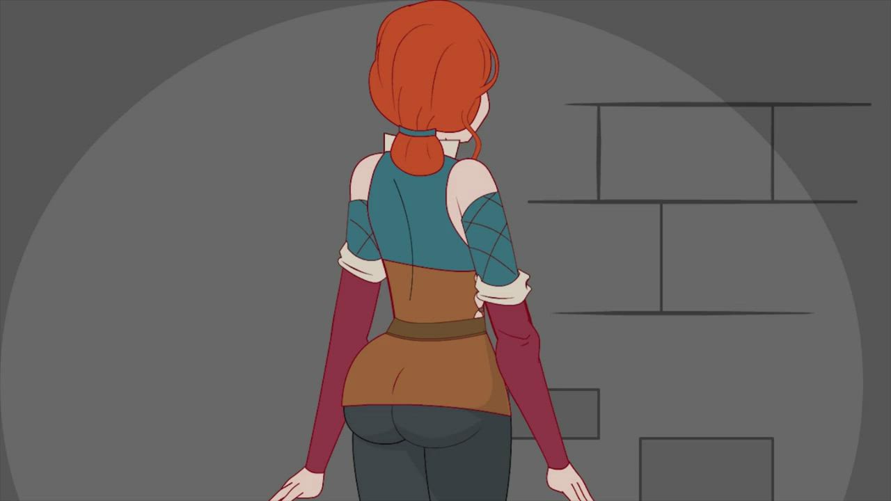 Big Ass Big Tits Cartoon Jiggling Redhead gif