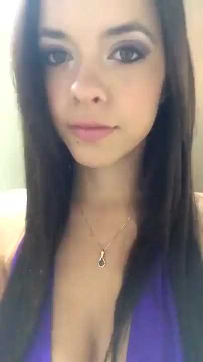 This hot brunette loves counting down to her flashing [gif]