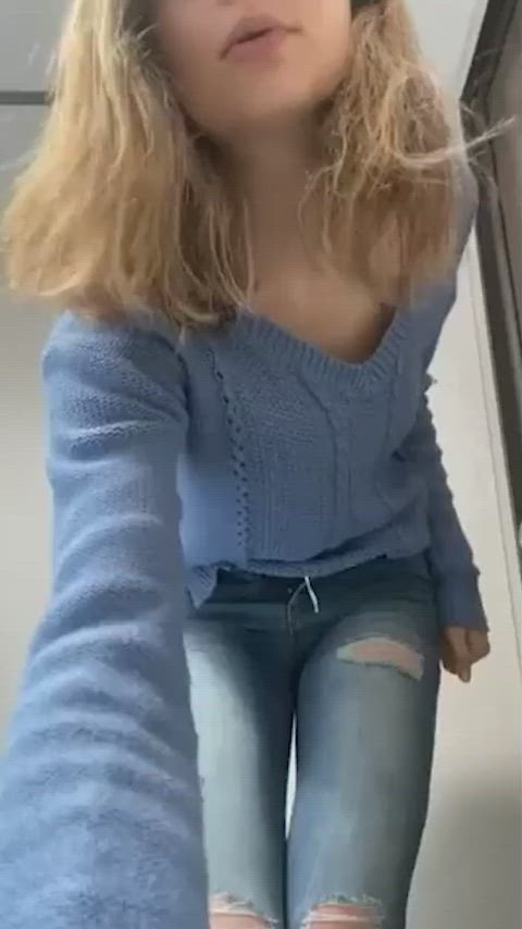 horny masturbating public toilet gif