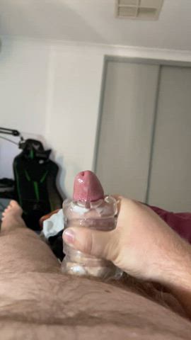 cum cumshot homemade masturbating sex toy toy gif