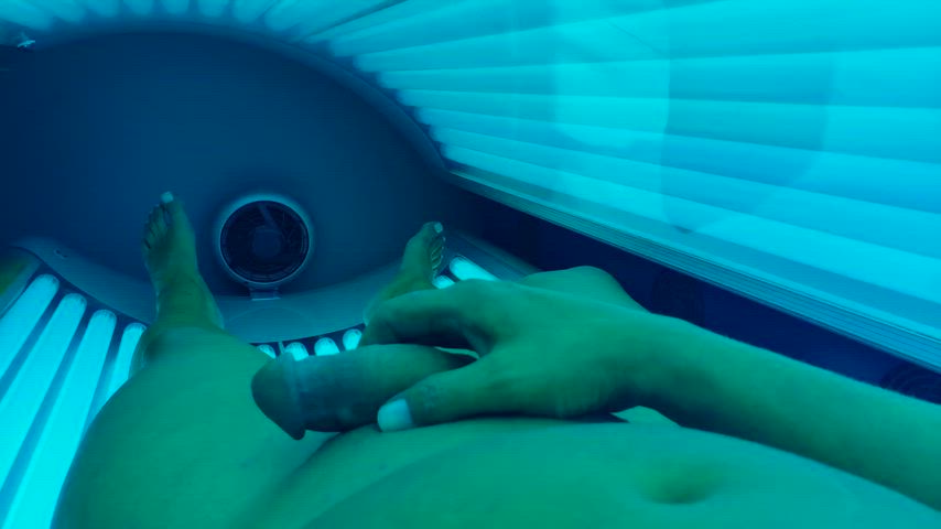 Don't worry, I'd never cum while tanning. ;)