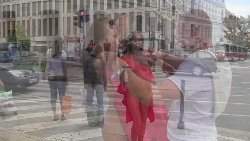 Naked Nude Public gif