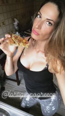 big tits celebrity cleavage greek teasing vertical gif