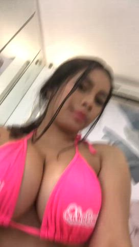 big tits brunette camsoda cute huge tits nsfw natural tits spit sloppy gif