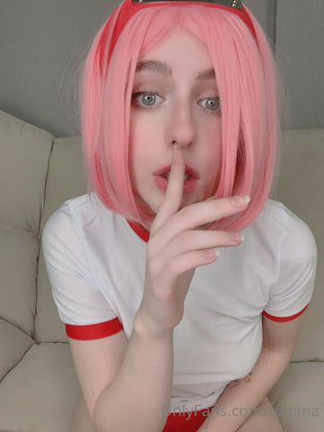 cosplay cute titty drop gif