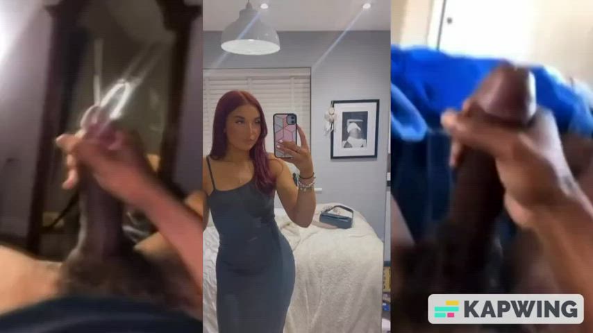 bbc babecock big dick cum cumshot masturbating sexy slimthick thick tiktok gif