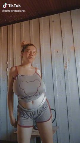 Big Tits Bouncing Tits Dancing gif