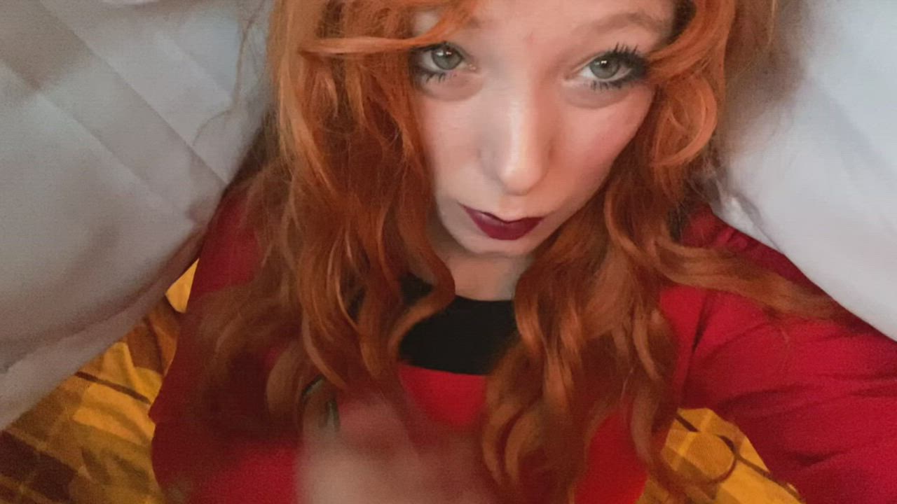 Gamer Girl Nerd Redhead Tease Teasing gif