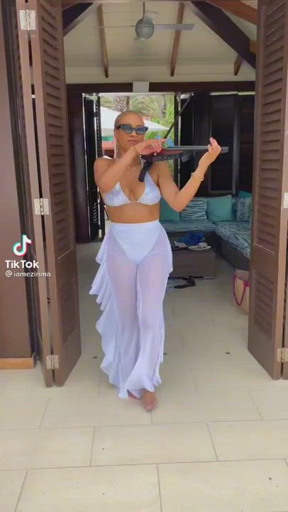 Babe Beach See Through Clothing gif