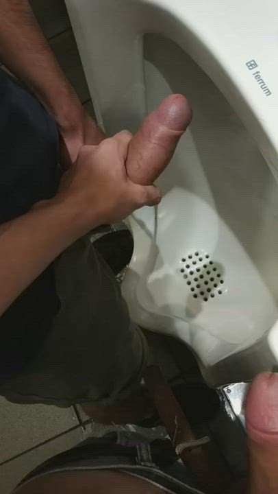 He got help in a public restroom