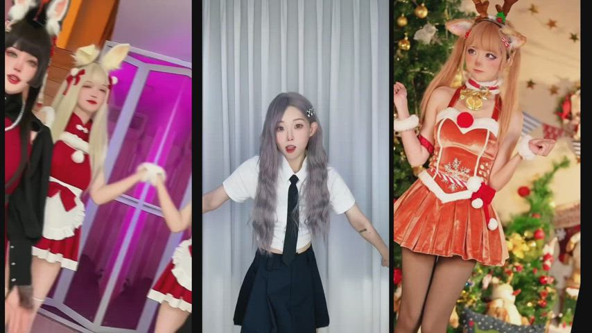 asian compilation cute pmv split screen porn tiktok gif