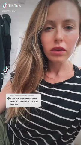 JOI TikTok Tongue Fetish Tribute gif