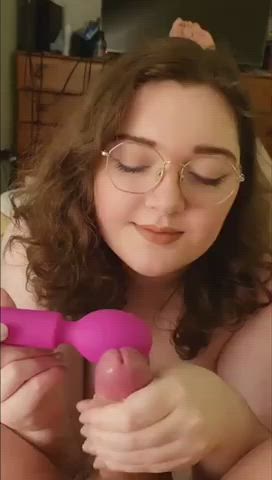 Cum Handjob Vibrator gif