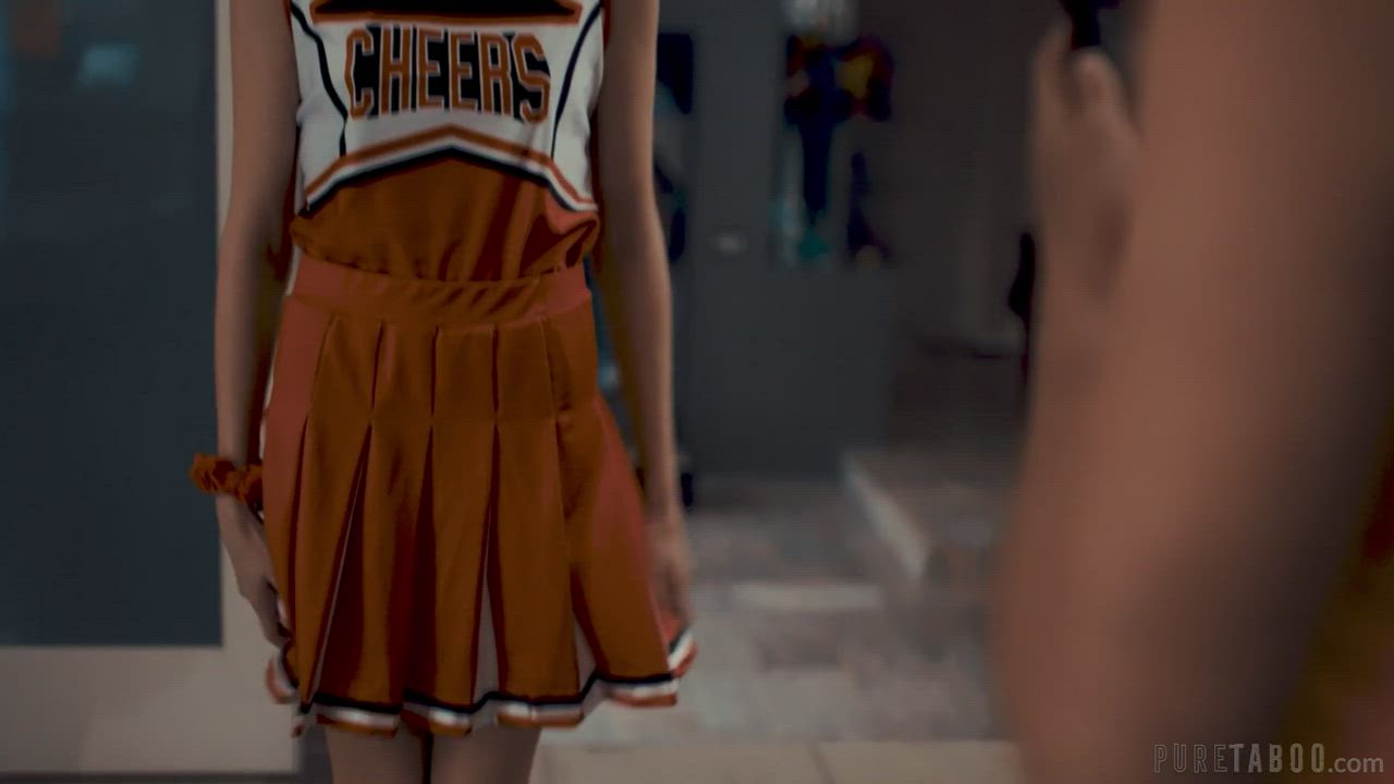 Cheerleader Cory Chase Mackenzie Moss Threesome gif